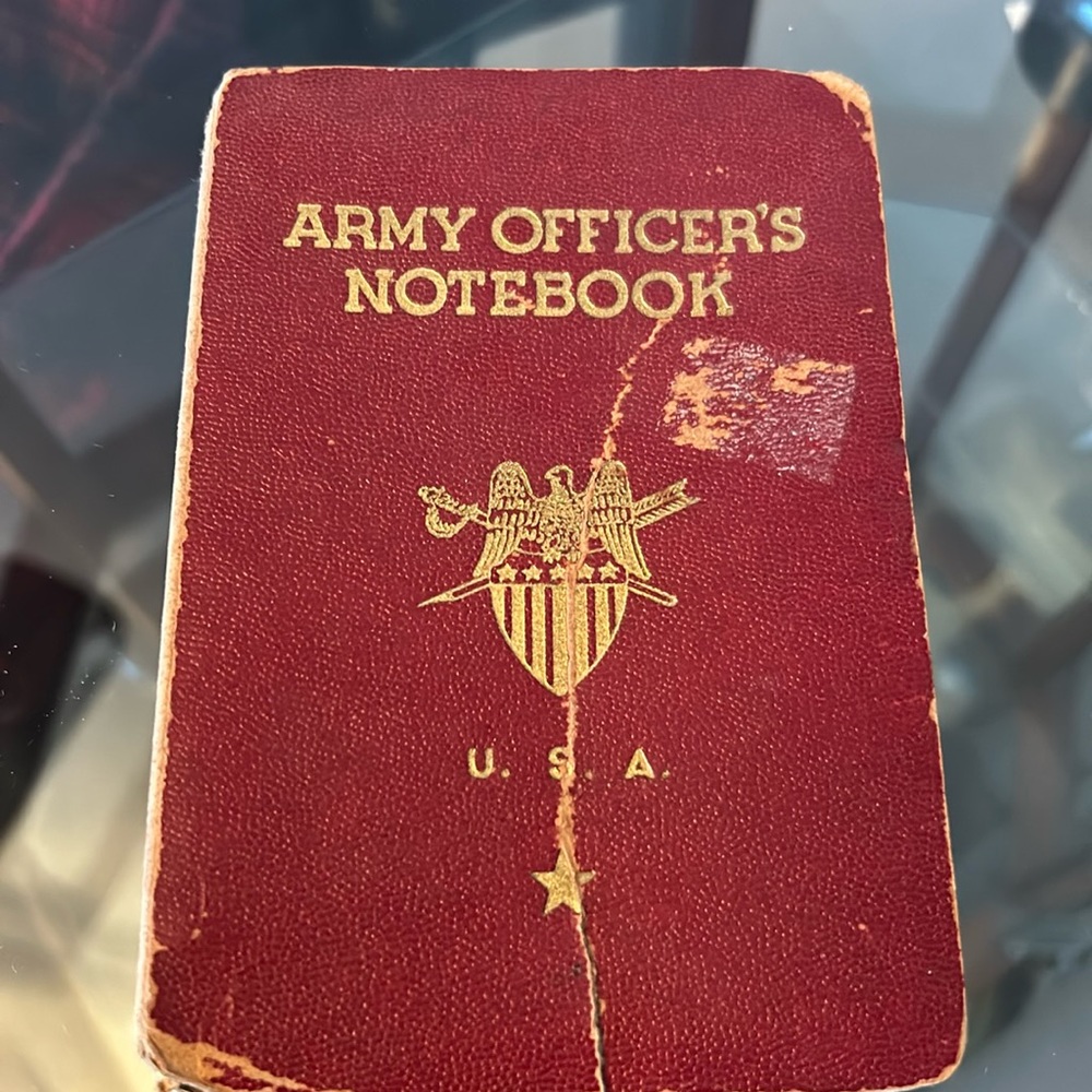 Army officers notebook 1940’s